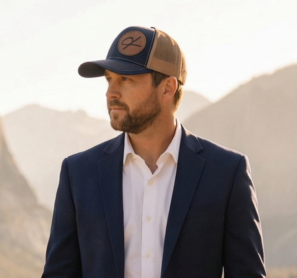 Custom embroidered and leather patch hats